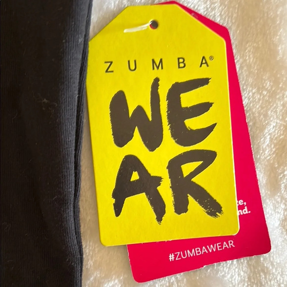 NWT Zumba Black Graphic Tank Top - Picture 2 of 7
